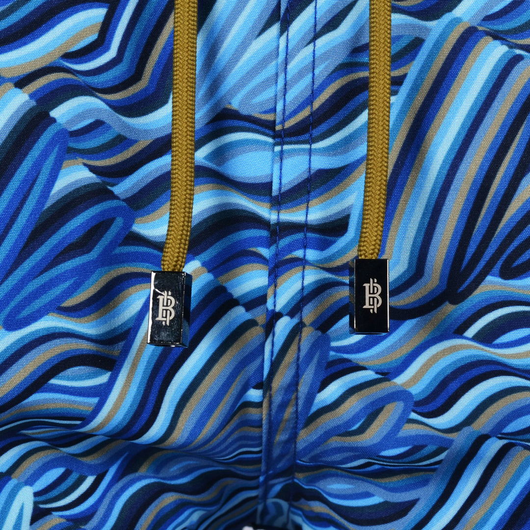 Autograph Navy Bar - Men's T-shirt & Swim Short Set
