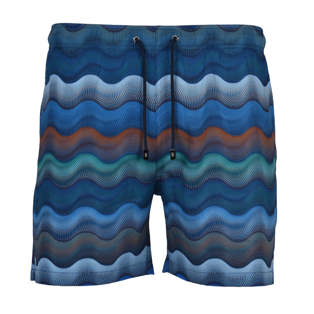 Dot Waves Dubai Bar - Men's T-Shirt & Swim Short Set