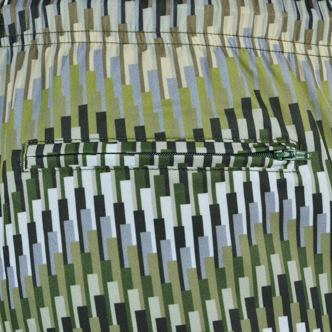 Line Zig Green - Men's Swim Short