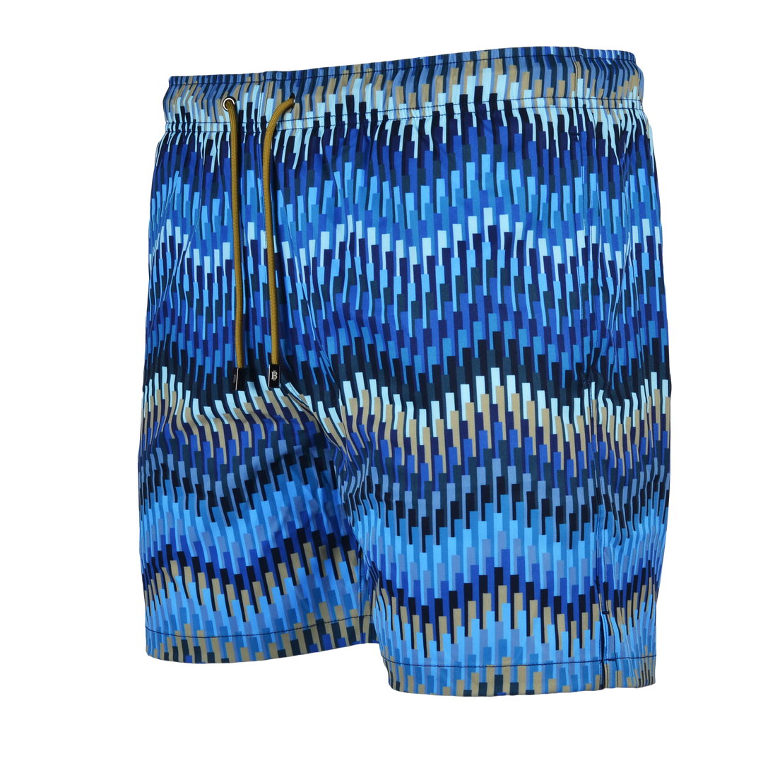 Line Zig Navy - Men's Swim Short