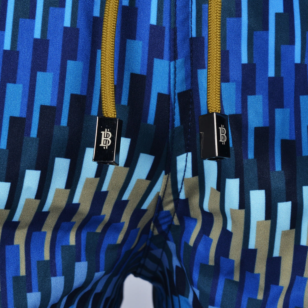 Line Zig Navy - Men's Swim Short