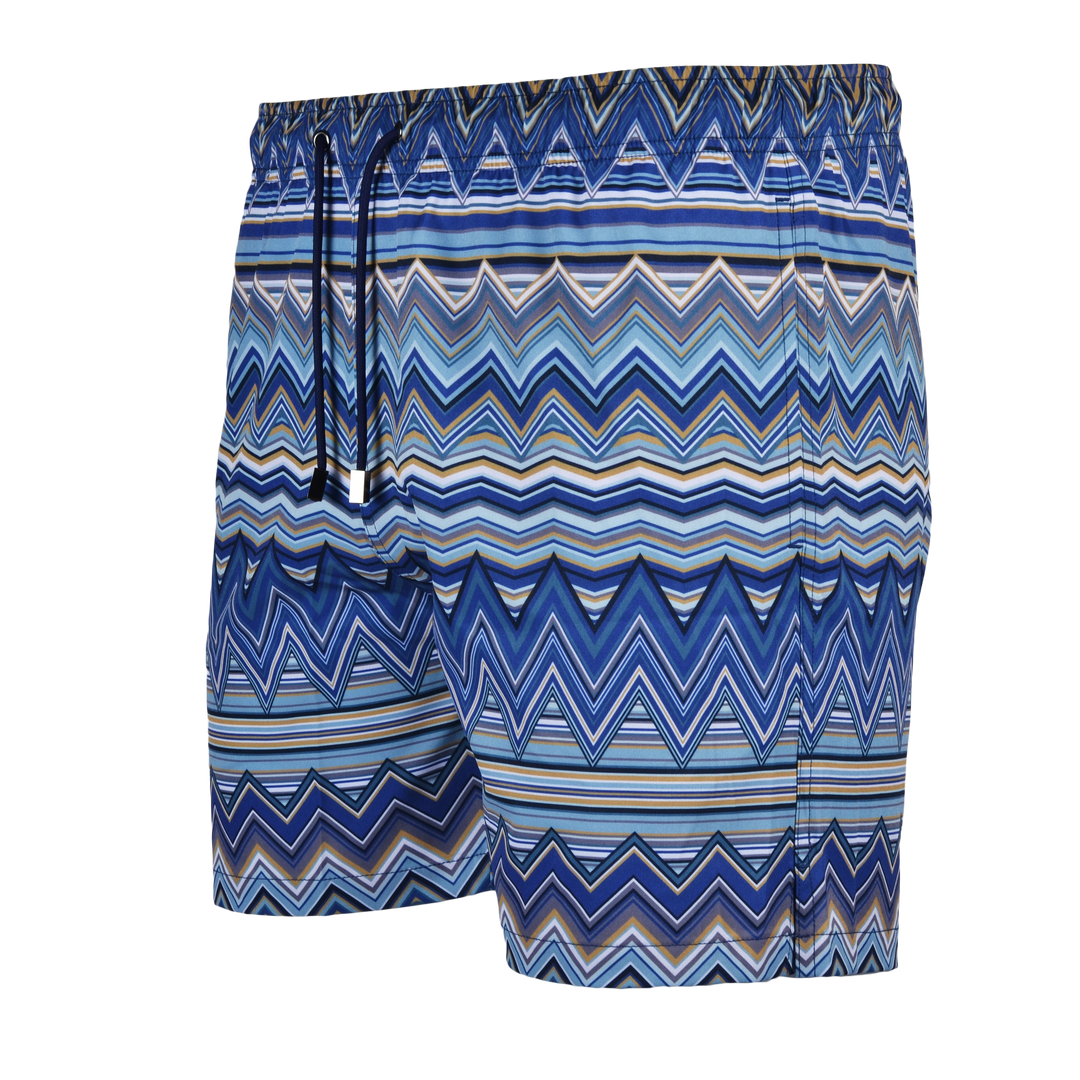Multi Zig Navy Gold - Men's Swim Short