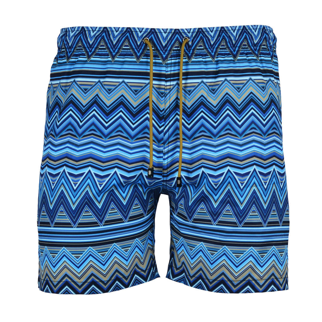 Multi Zig Navy - Men's Swim Short