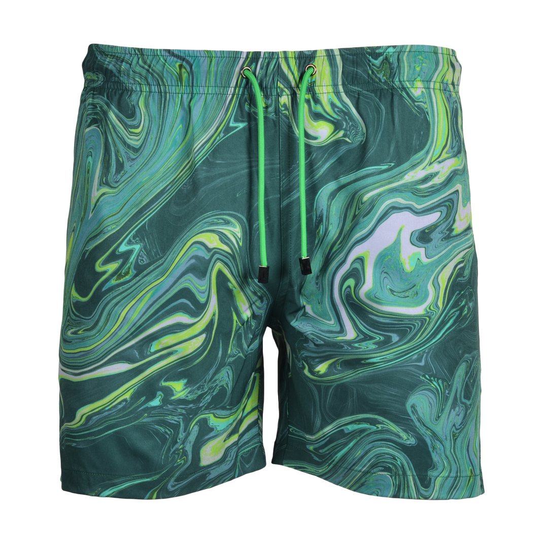 Oil Green - Men's Swim Short