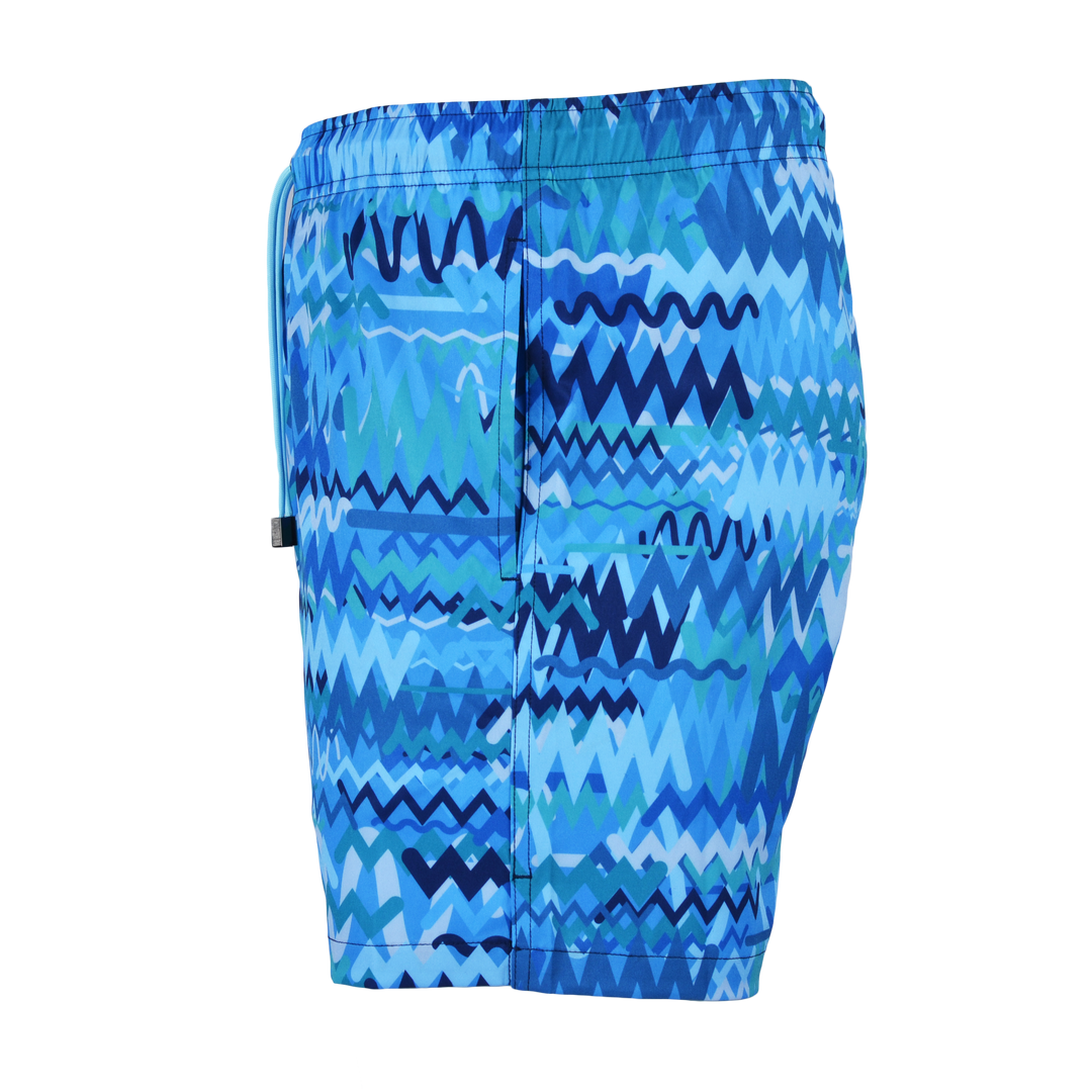 Oscillate Aqua - Men's T-shirt & Swim Short Set