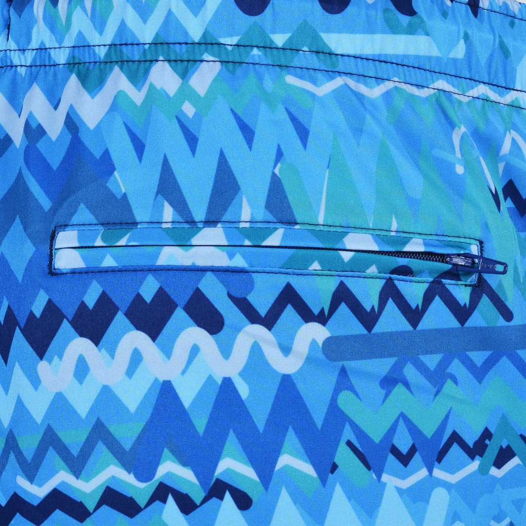 Oscillate Aqua - Men's T-shirt & Swim Short Set