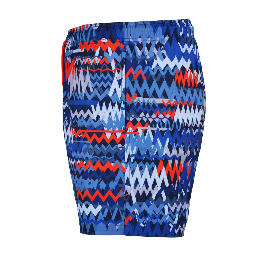 Oscillate Blue Red - Men's T-shirt & Swim Short Set