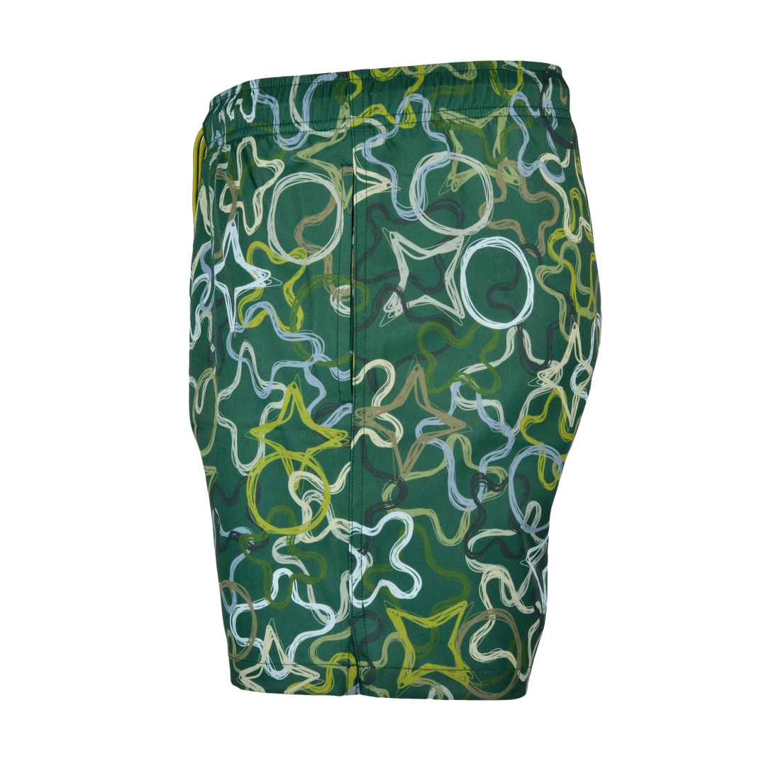 Quattro Green - Men's T-shirt & Swim Short Set