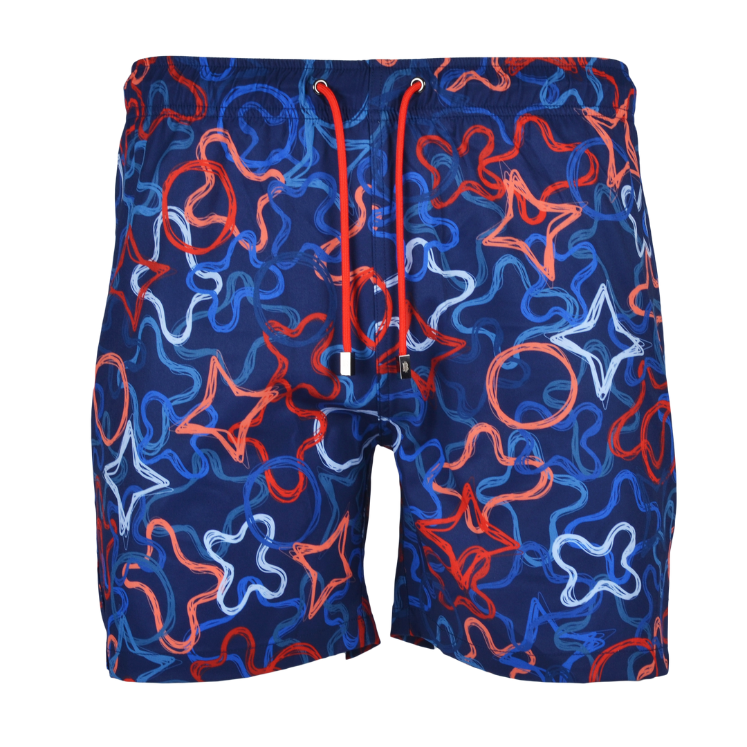 Quattro Red - Men's T-shirt & Swim Short Set