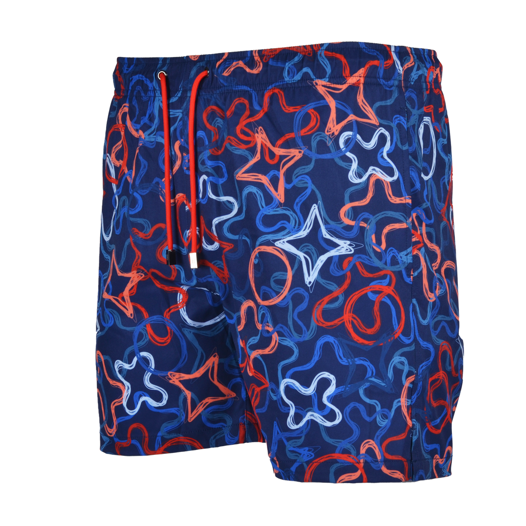 Quattro Red - Men's T-shirt & Swim Short Set