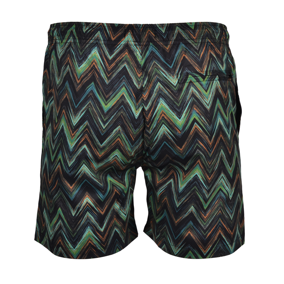 Space Zig Green - Men's T-shirt & Swim Short Set