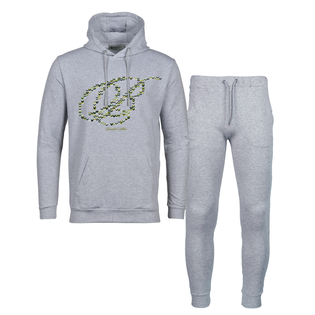 Crochet B Green - Men's Hoodie Tracksuit