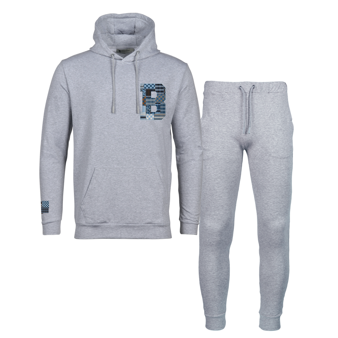 Patch B Blue - Men's Hoodie Tracksuit