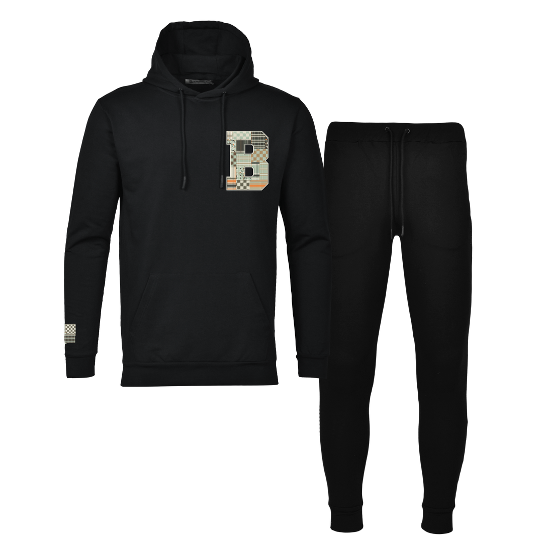 Patch B Green - Men's Hoodie Tracksuit