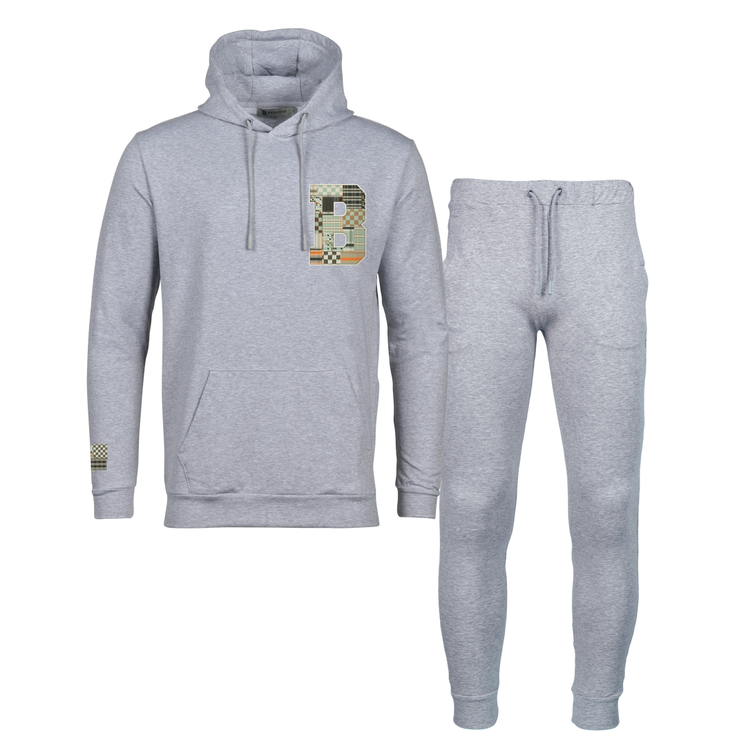 Patch B Green - Men's Hoodie Tracksuit
