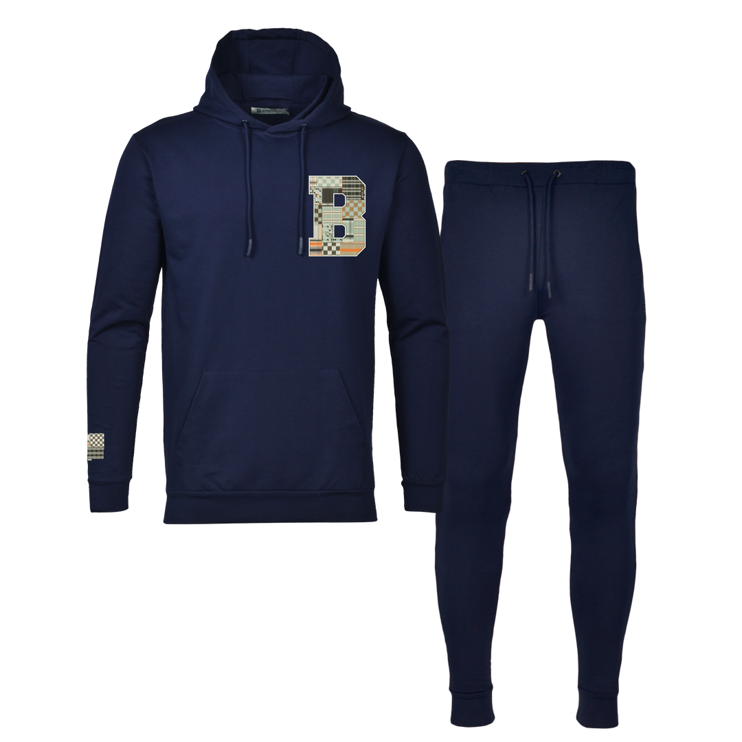 Patch B Green - Men's Hoodie Tracksuit