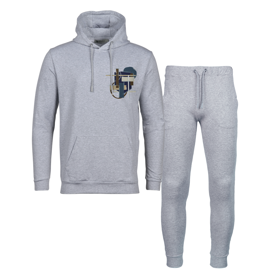 Scribble Geo - Men's Hoodie Tracksuit
