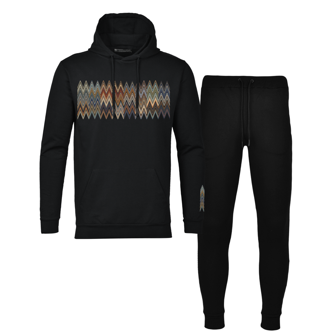 Scatter Zig - Men's Hoodie Tracksuit