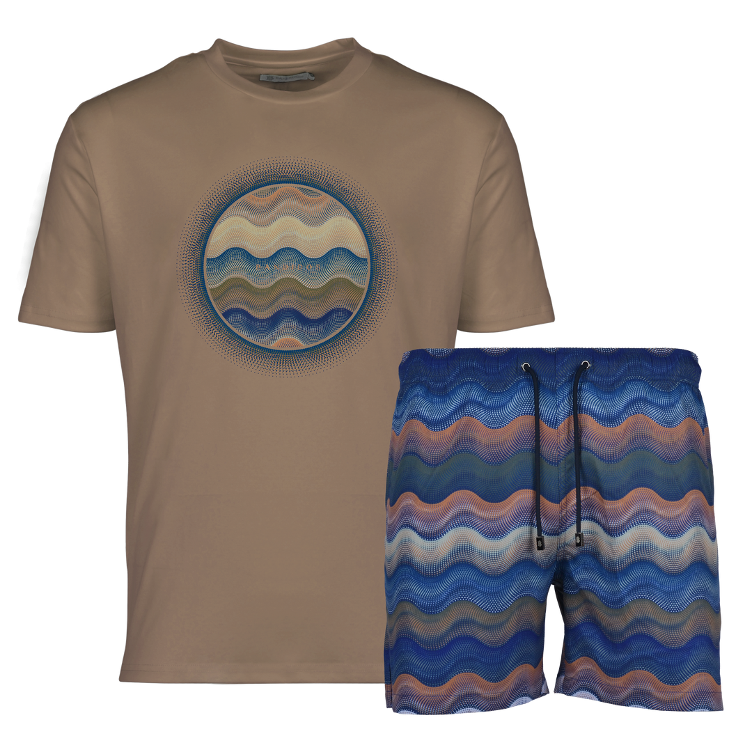 Dot Waves Marrakech Orb - Men's T-Shirt & Swim Short Set
