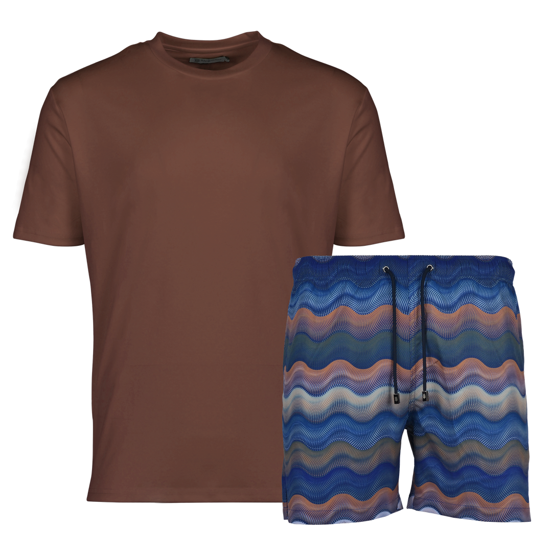 Dot Waves Marrakech - Men's T-Shirt & Swim Short Set