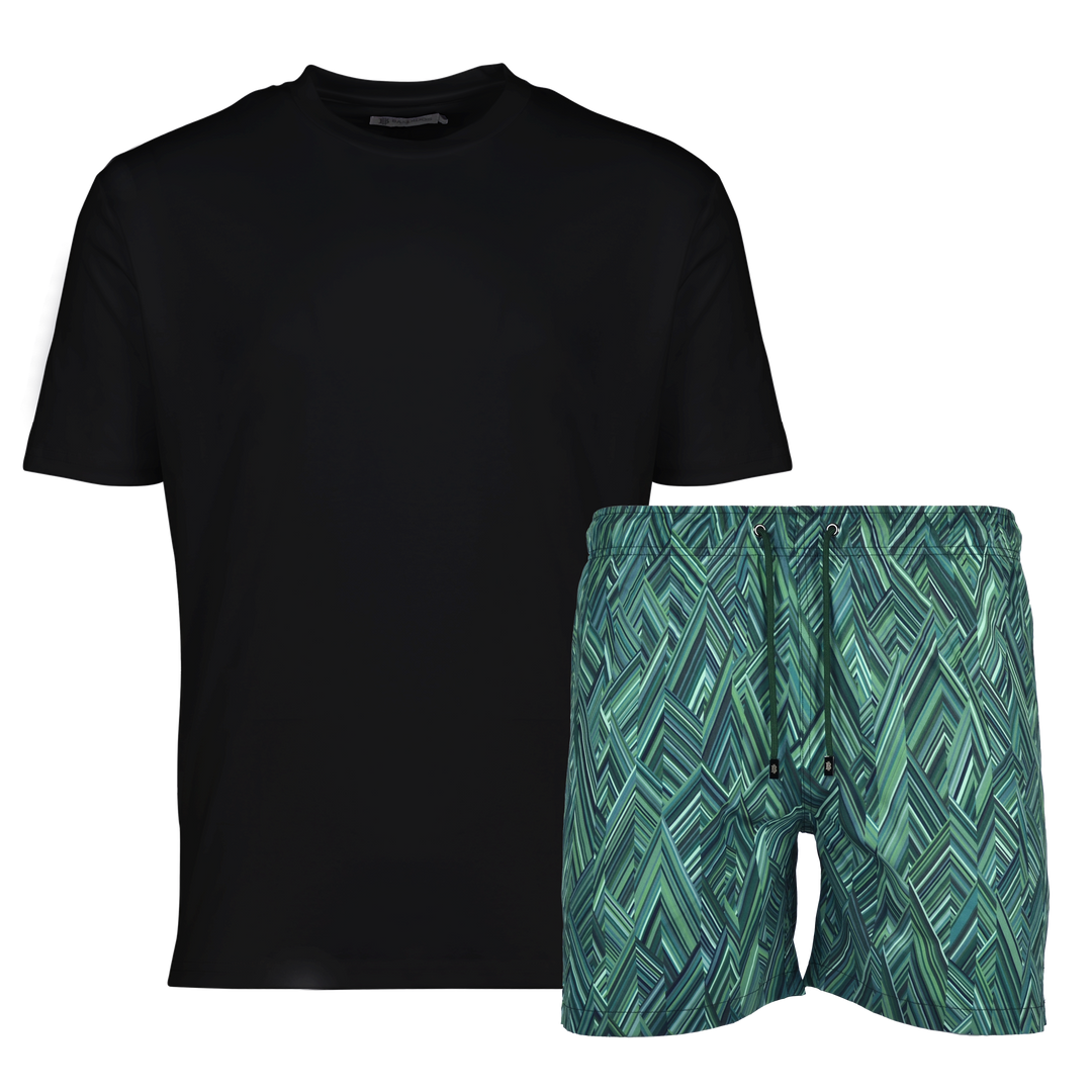 Shear Zig Bali - Men's T-Shirt & Swim Short Set