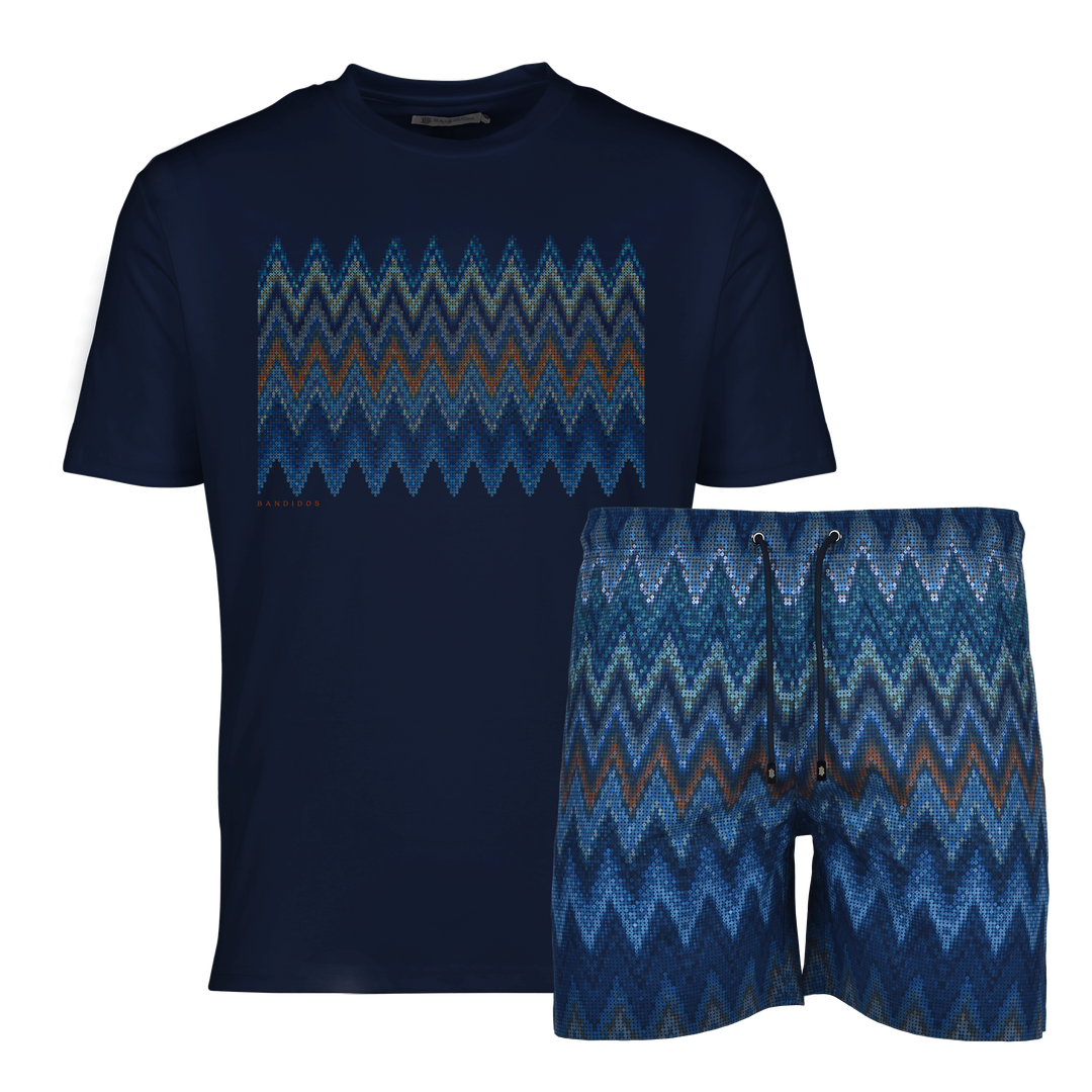 Sequin Zig Dubai Box - Men's T-Shirt & Swim Short Set