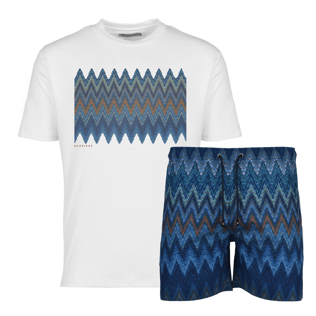 Sequin Zig Dubai Box - Men's T-Shirt & Swim Short Set