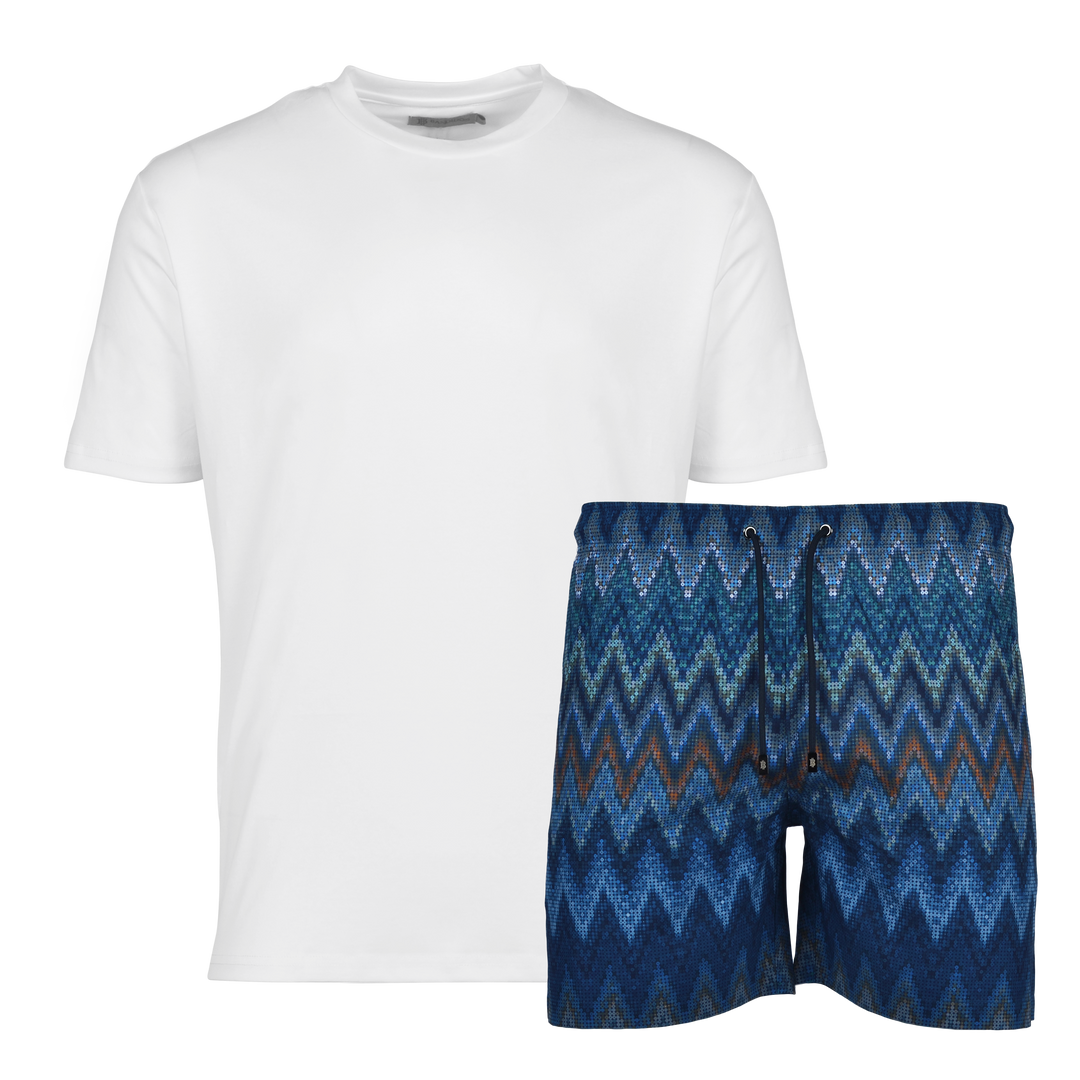 Sequin Zig Dubai - Men's T-Shirt & Swim Short Set