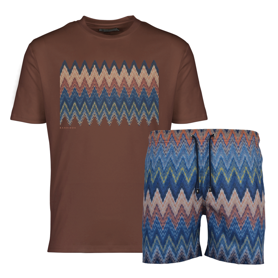 Sequin Zig Marrakech Box - Men's T-Shirt & Swim Short Set