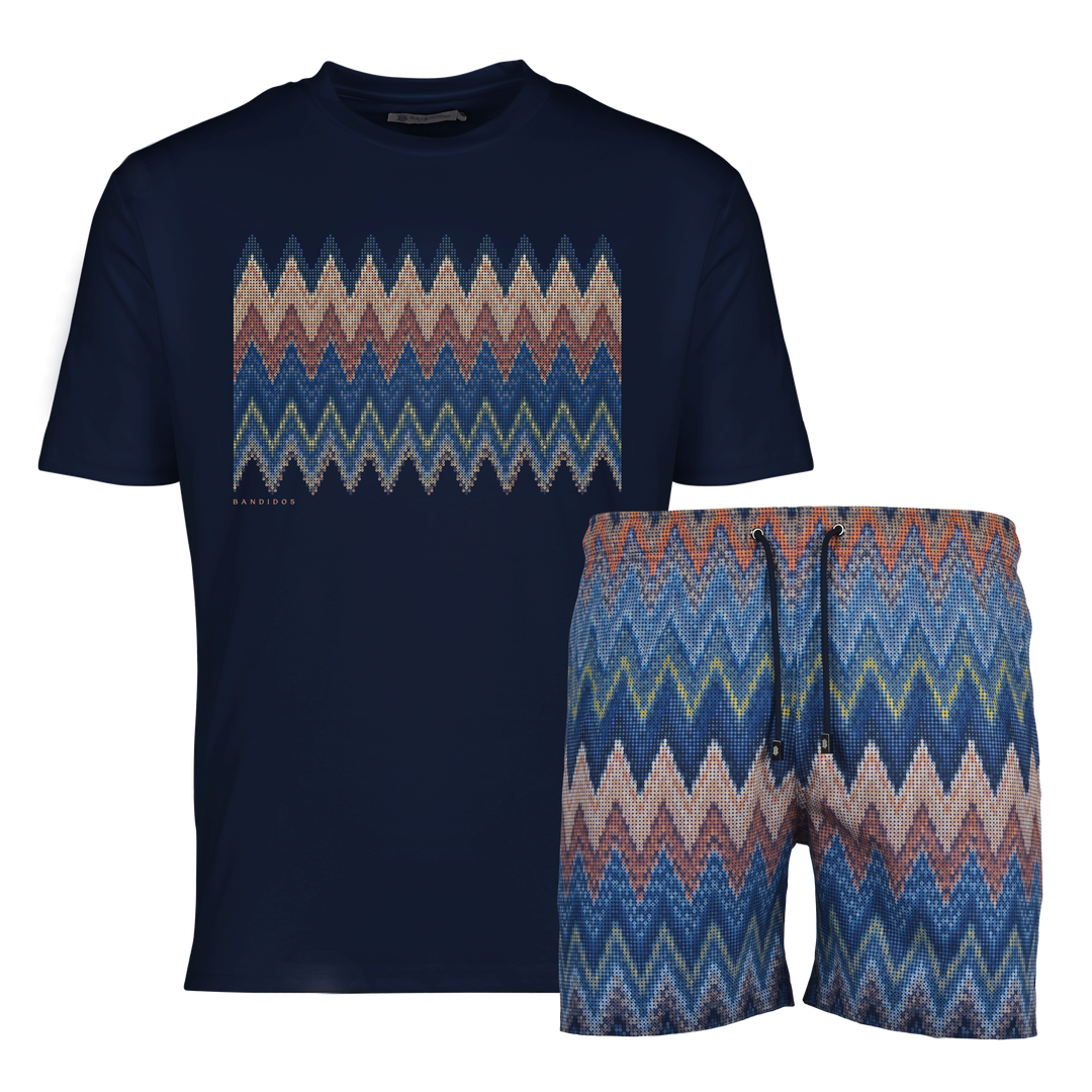 Sequin Zig Marrakech Box - Men's T-Shirt & Swim Short Set