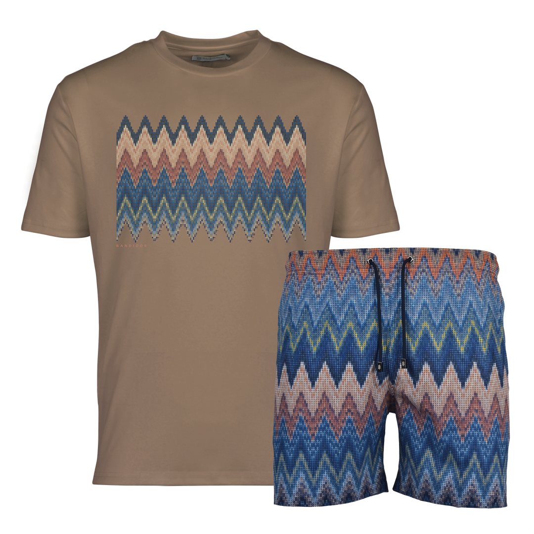 Sequin Zig Marrakech Box - Men's T-Shirt & Swim Short Set