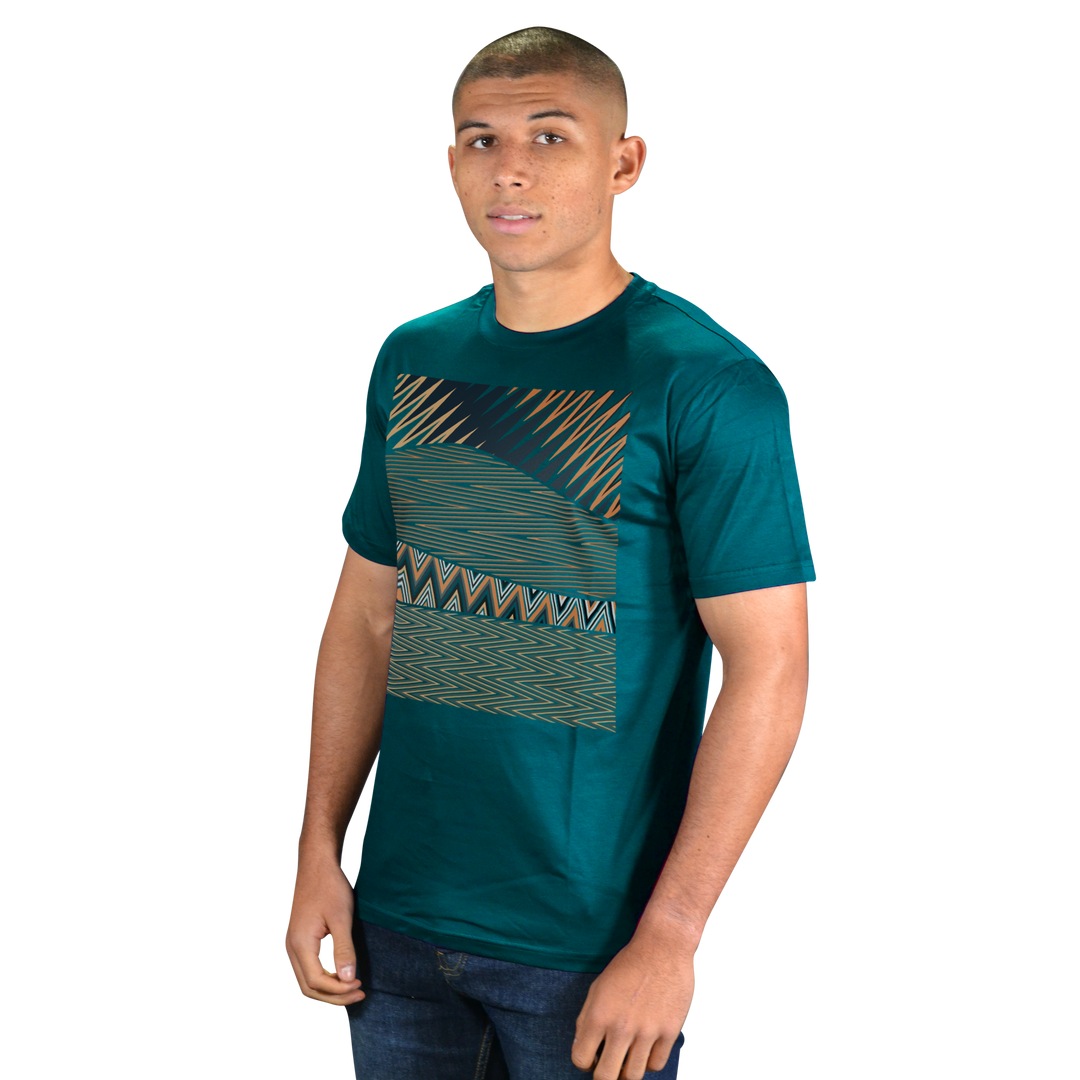 Montage Zig Green - Men's T-Shirt